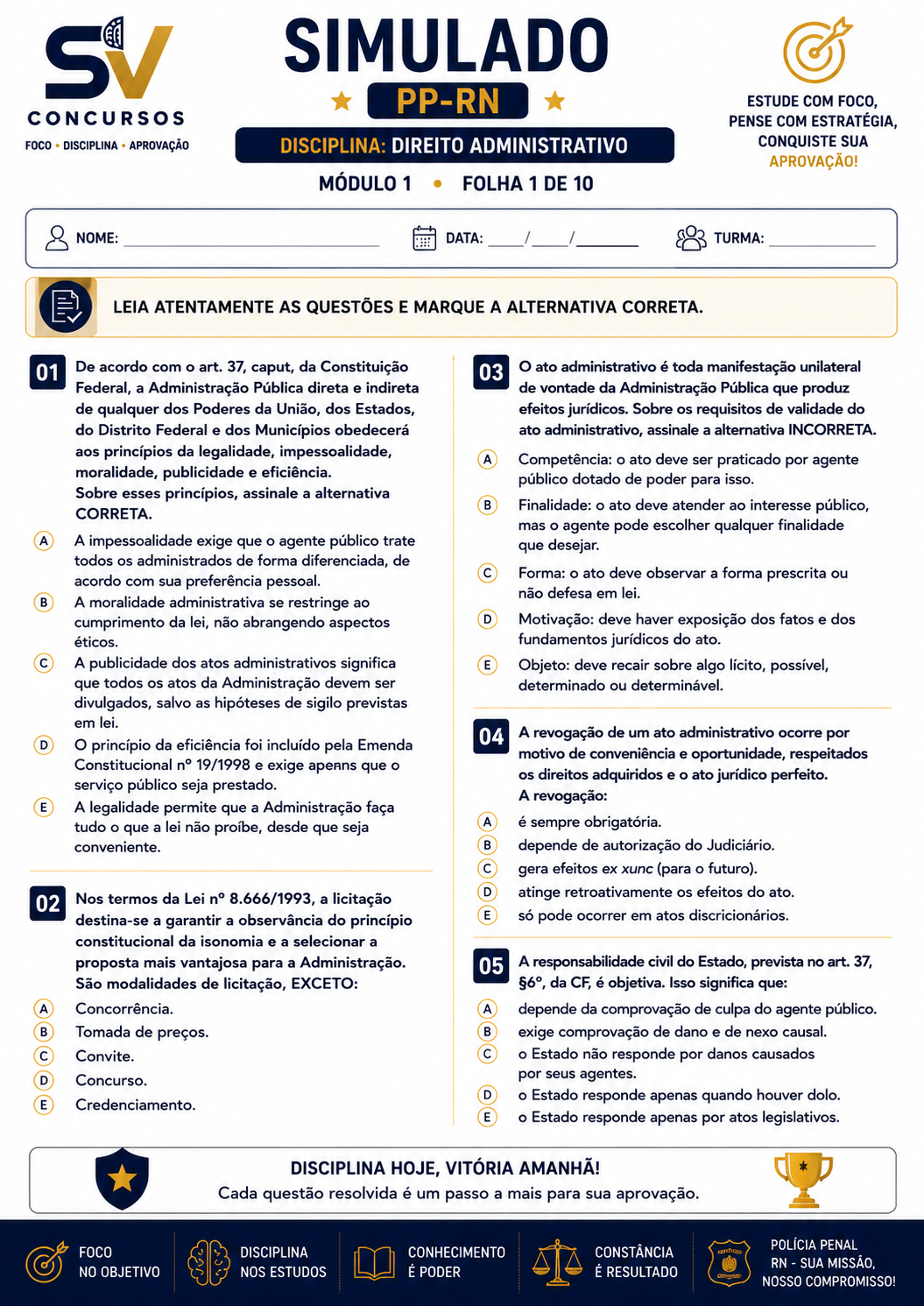Simulado PPRN