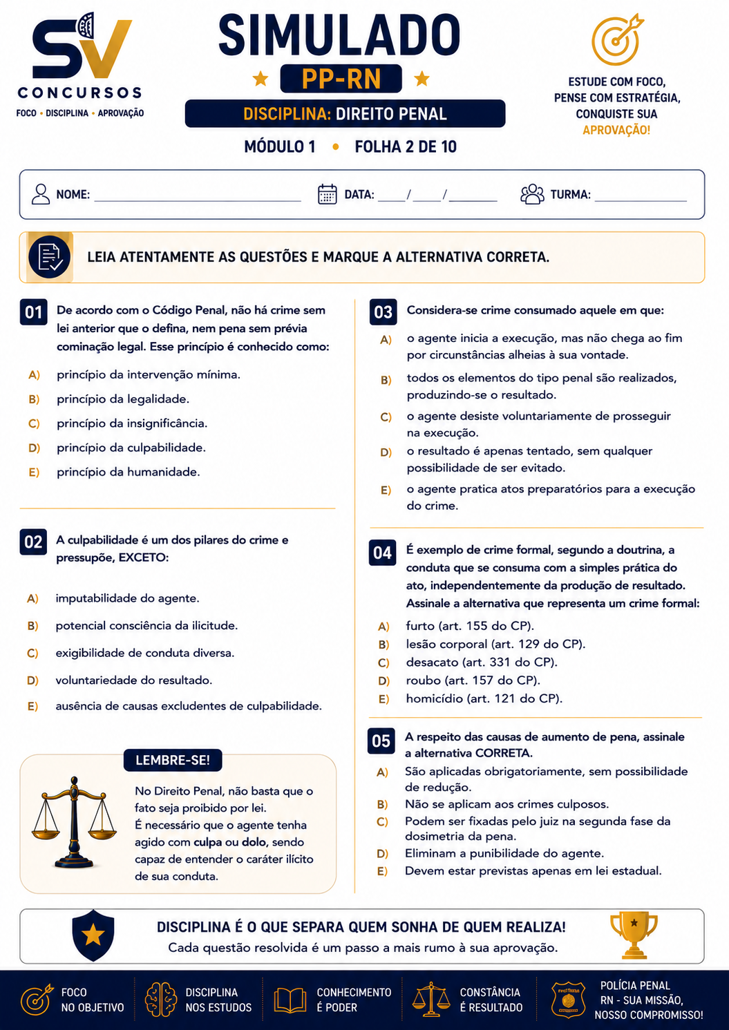 Simulado PPRN
