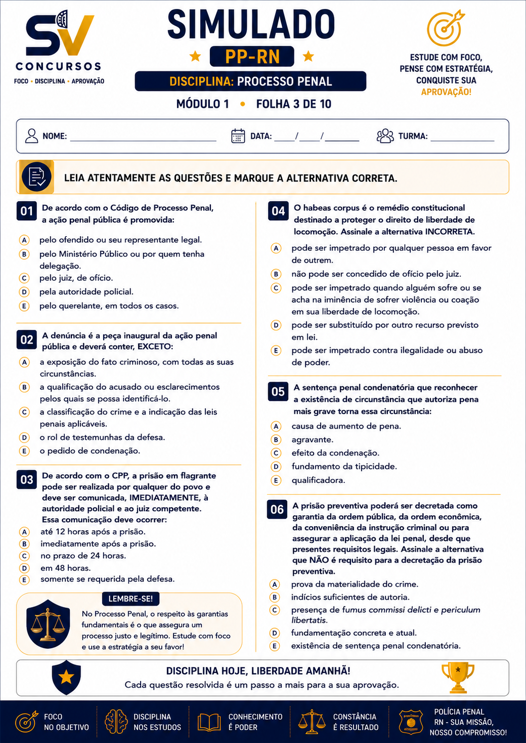 Simulado PPRN